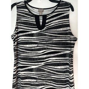 Chico's Size 1 Maxi Dress Sleeveless Women's Long Dress Travel Resort Boho Chic